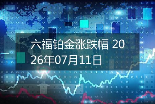 六福铂金涨跌幅 2026年07月11日