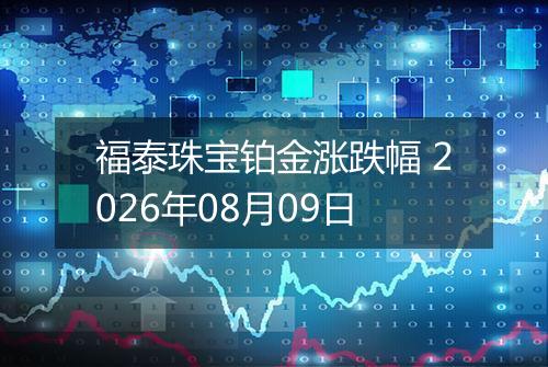 福泰珠宝铂金涨跌幅 2026年08月09日